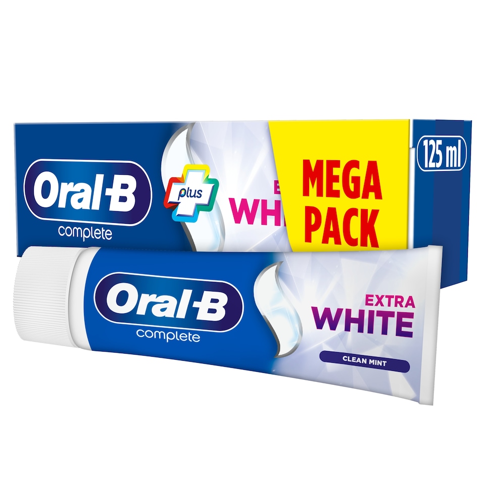 image 1 of Oral-B Complete Extra White Toothpaste Clean Mint 125ml