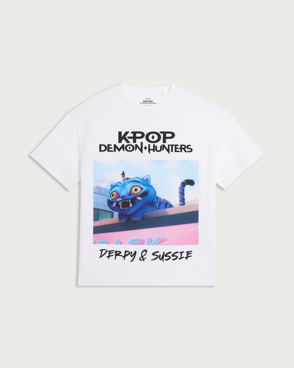 K-Pop Demon Hunters Pure Cotton T-Shirt in White