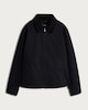image 4 of F&F Pure Cotton Corduroy Collar Zip Front Jacket in Black