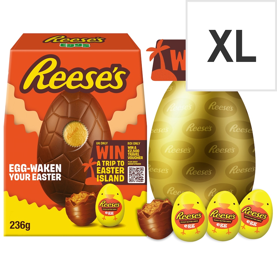 image 1 of Reese's Milk Chocolate and Peanut Butter Creme Eggs 236g