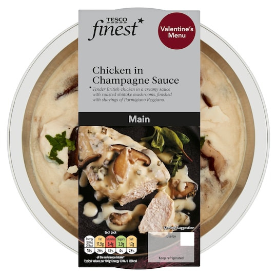 Tesco Finest Chicken In Champagne Sauce 330G Tesco Groceries