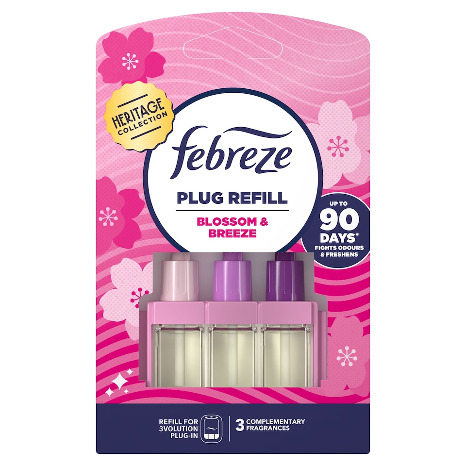 image 1 of Febreze Heritage Collection Plug Refill Blossom & Breeze 20ml