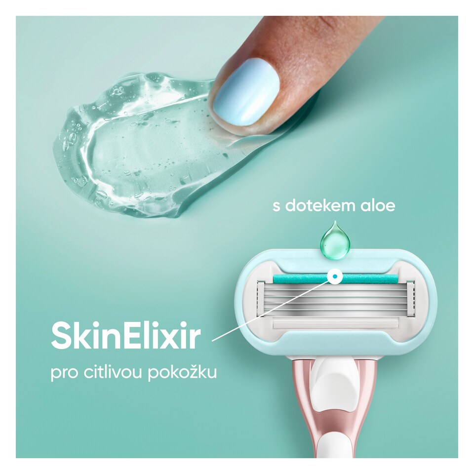image 1 of Gillette Venus Pro Smooth Sensitive Women’s Blades for Sensitive Skin, 6 Refill Cartridges