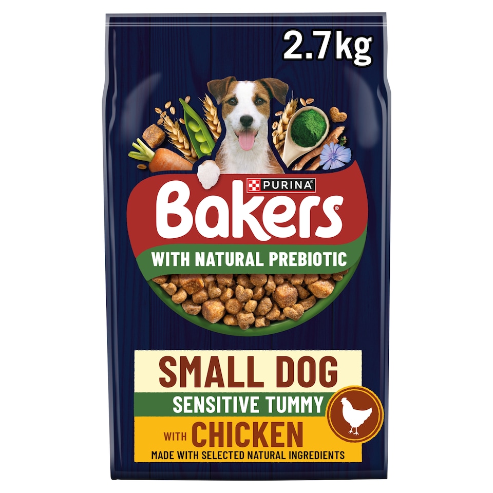 Bakers Small Dog Sensitive Tummy Chicken & Vegetable 2.7kg