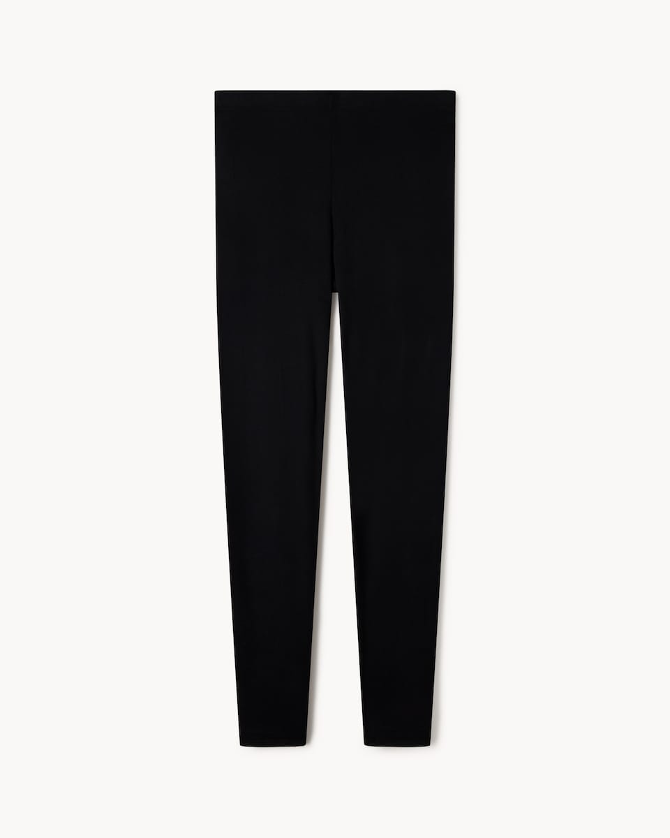 image 1 of F&F WARMPLUS™ Medium Warmth Thermal Leggings in Black