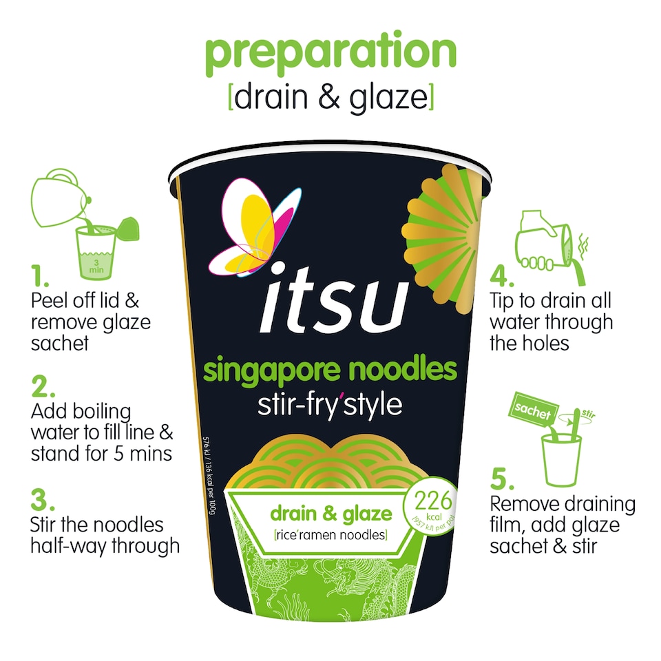 image 1 of Itsu Singapore stir fry style noodles 79g