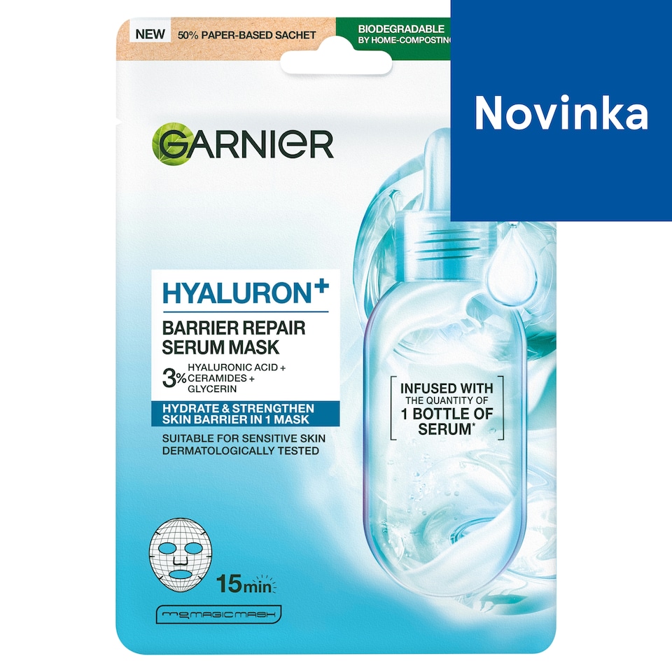 Garnier Hyaluron+ Barrier Repair Serum Mask 28 g