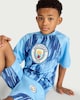 image 1 of Manchester City 2-Piece T-Shirt and Shorts Set in Blue