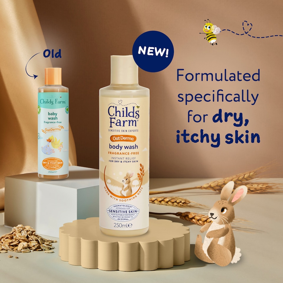 image 1 of Childs Farm OatDerma Body Wash Fragrance-Free 250ml