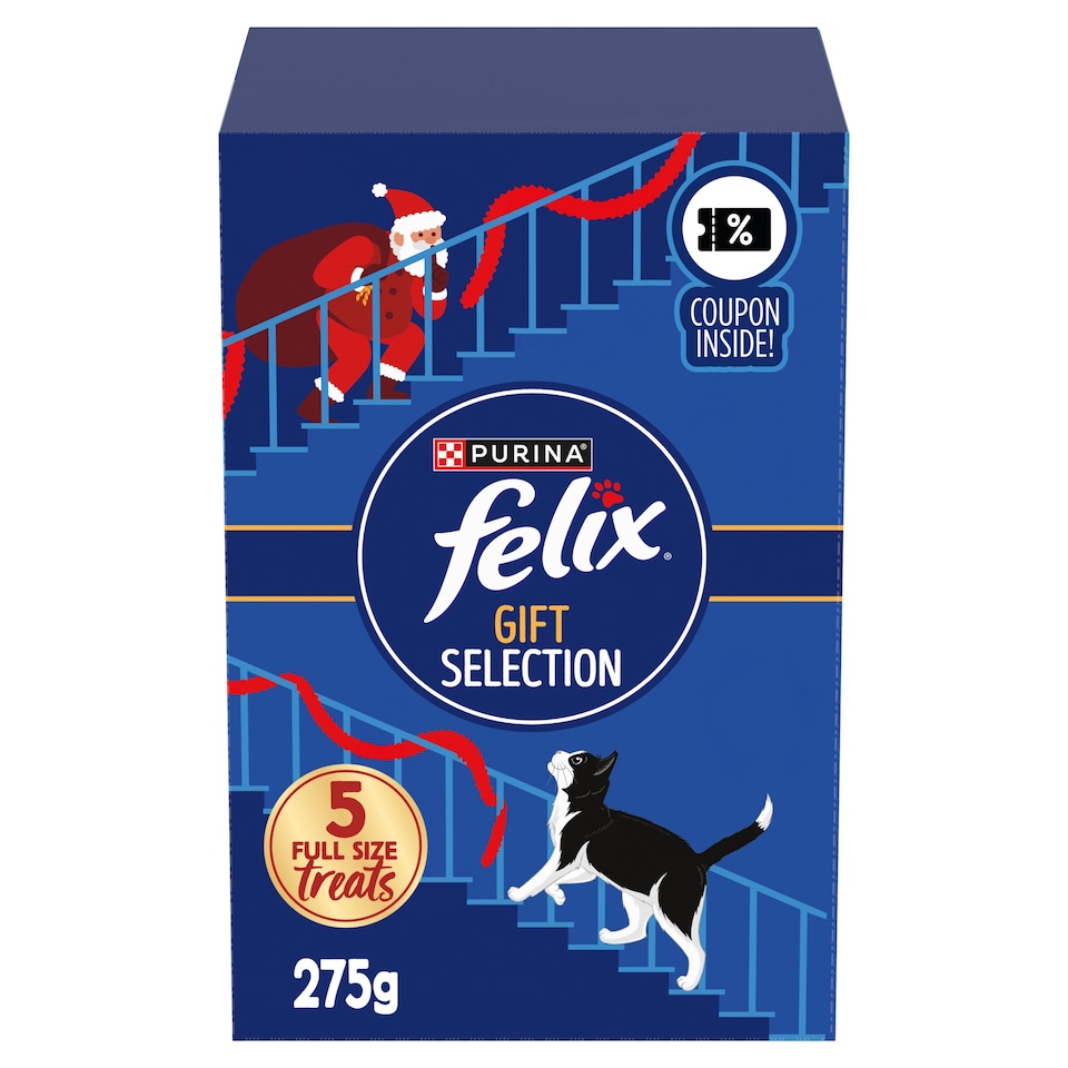 image 1 of Felix Cat Treats Christmas Selection Box 275g
