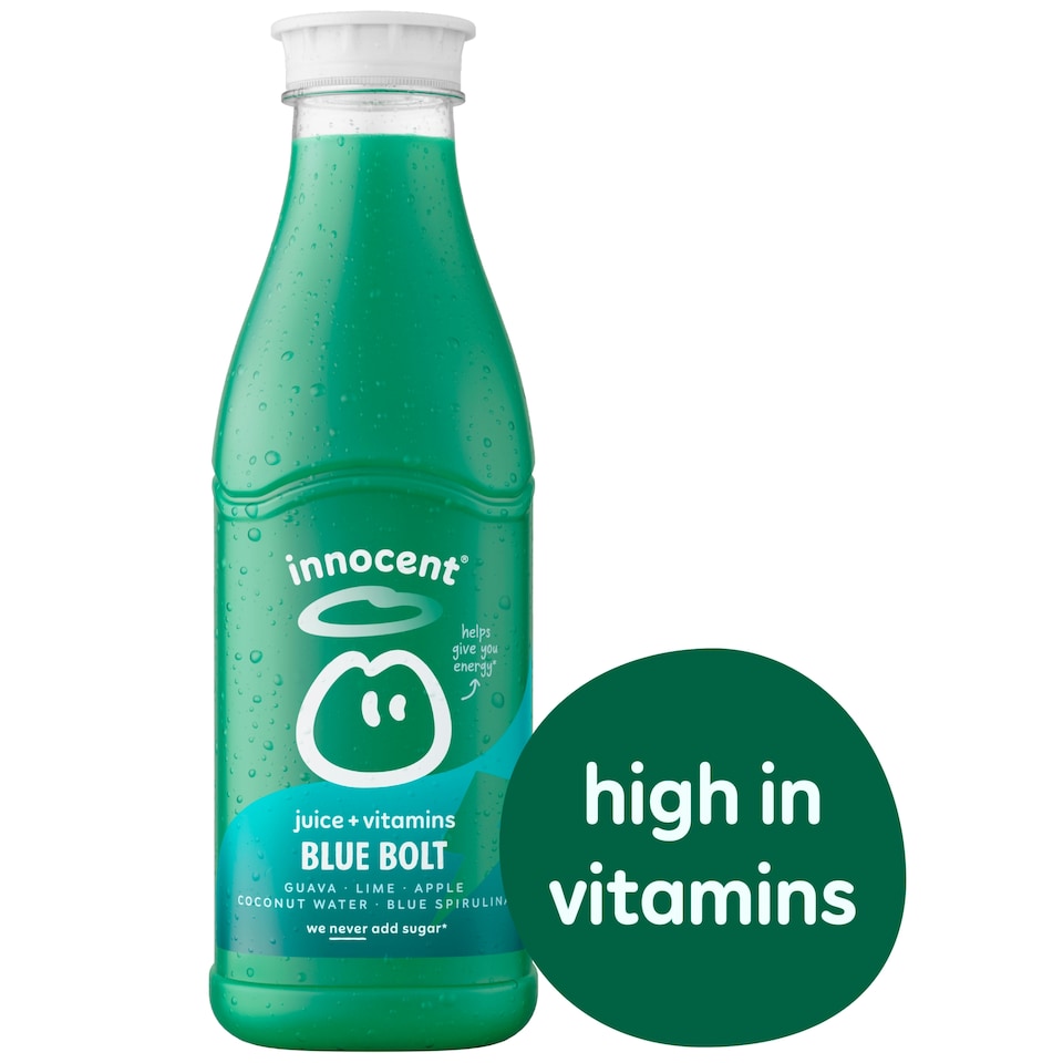 image 1 of Innocent Plus Blue Bolt Guava & Lime Juice with Vitamins 750ml