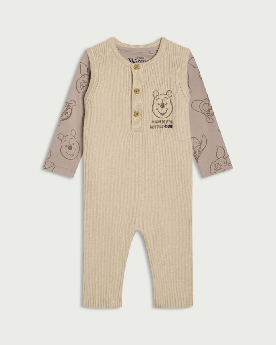 image 1 of Disney Winnie the Pooh 2-Piece Pure Cotton Set in Neutral