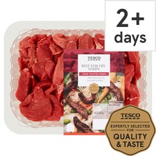 Tesco Beef Stir Fry Strips 357G