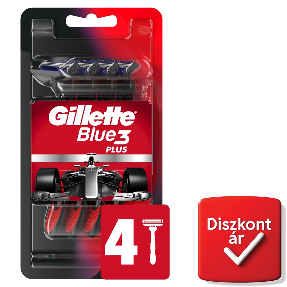 Gillette Blue3 Plus Comfort, Eldobható Borotva Férfiaknak, 4 Darabos Kiszerelés  1. kép