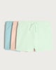 image 1 of F&F Baby 3-Pack Drawstring Waist Shorts in Multi