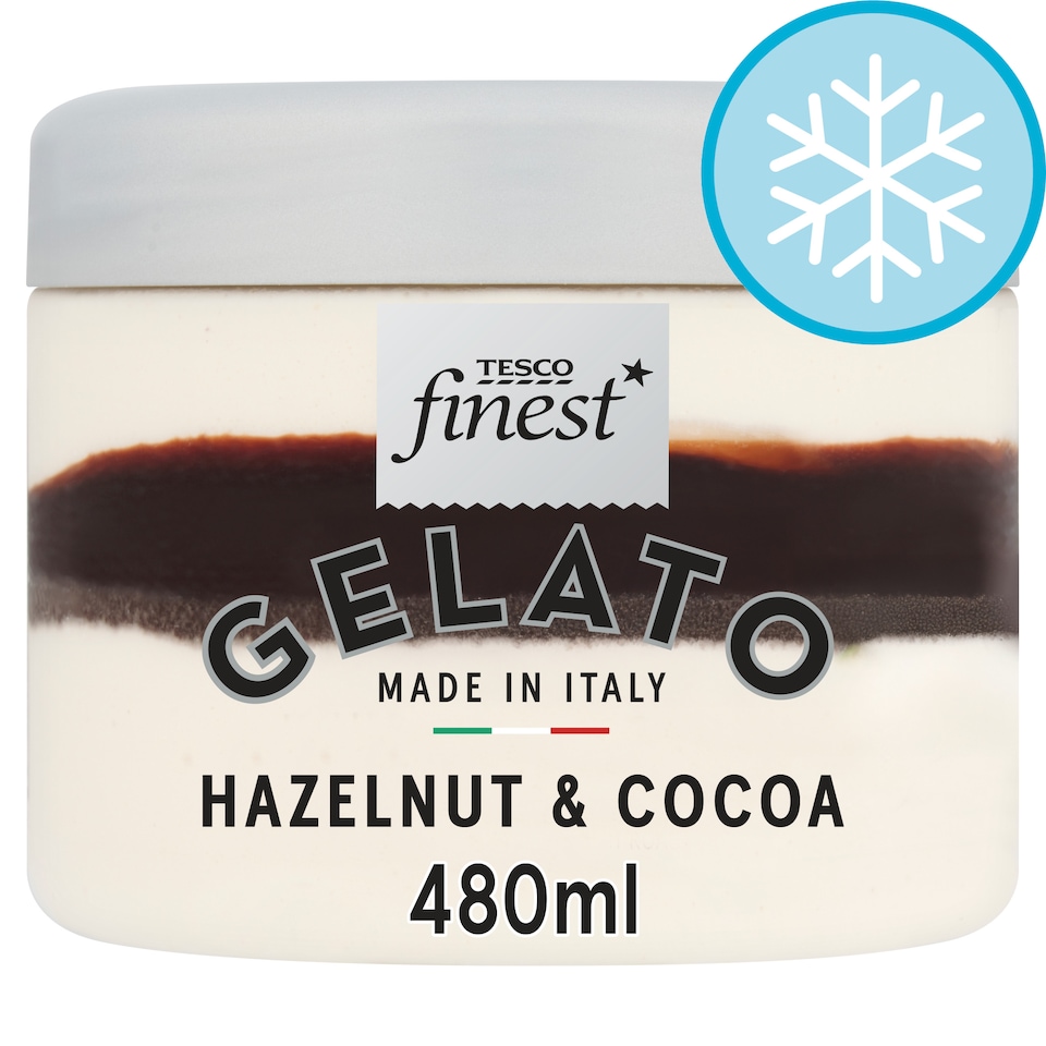 Tesco Finest Hazelnut and Cocoa Gelato 480ml