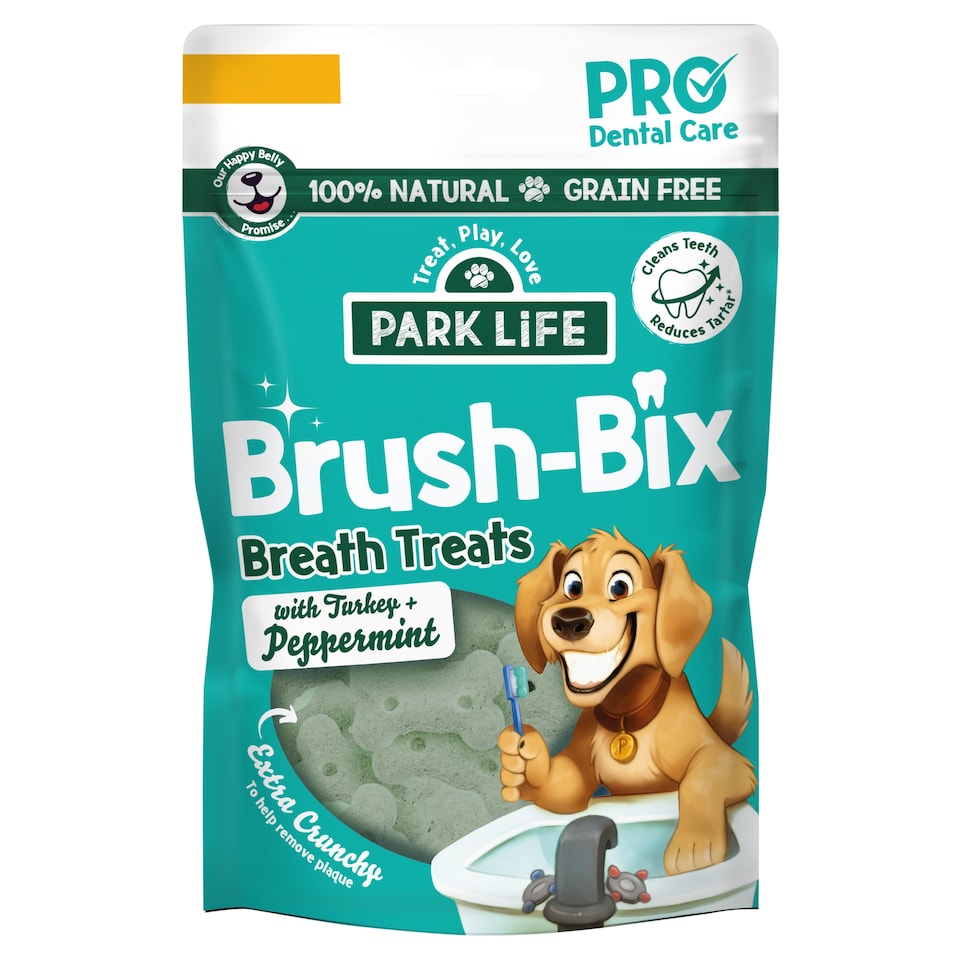image 1 of PARK LIFE Brush-Bix Dental Breath Treats For Dogs 100g