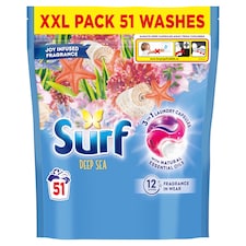 Surf Deep Sea Laundry Washing Capsules 51 Washes 882g