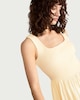 image 2 of F&F Sleeveless Square Neck Midi Dress in Yellow