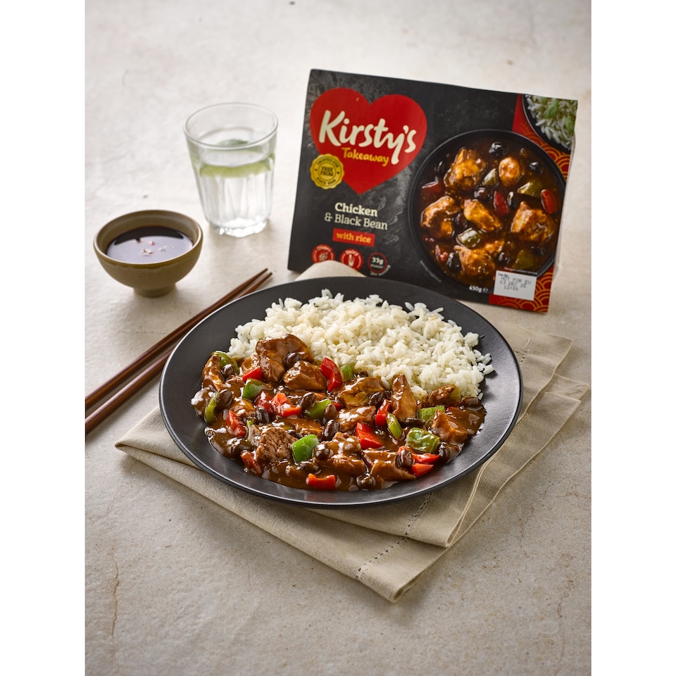image 1 of Kirsty's Takeaway Chicken & Black Bean with Chinese inspired Rice 450g
