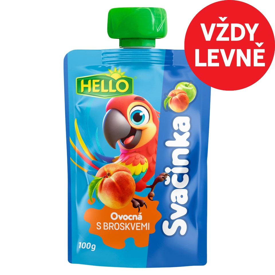 Hello Fruit Snack with Peaches 100g