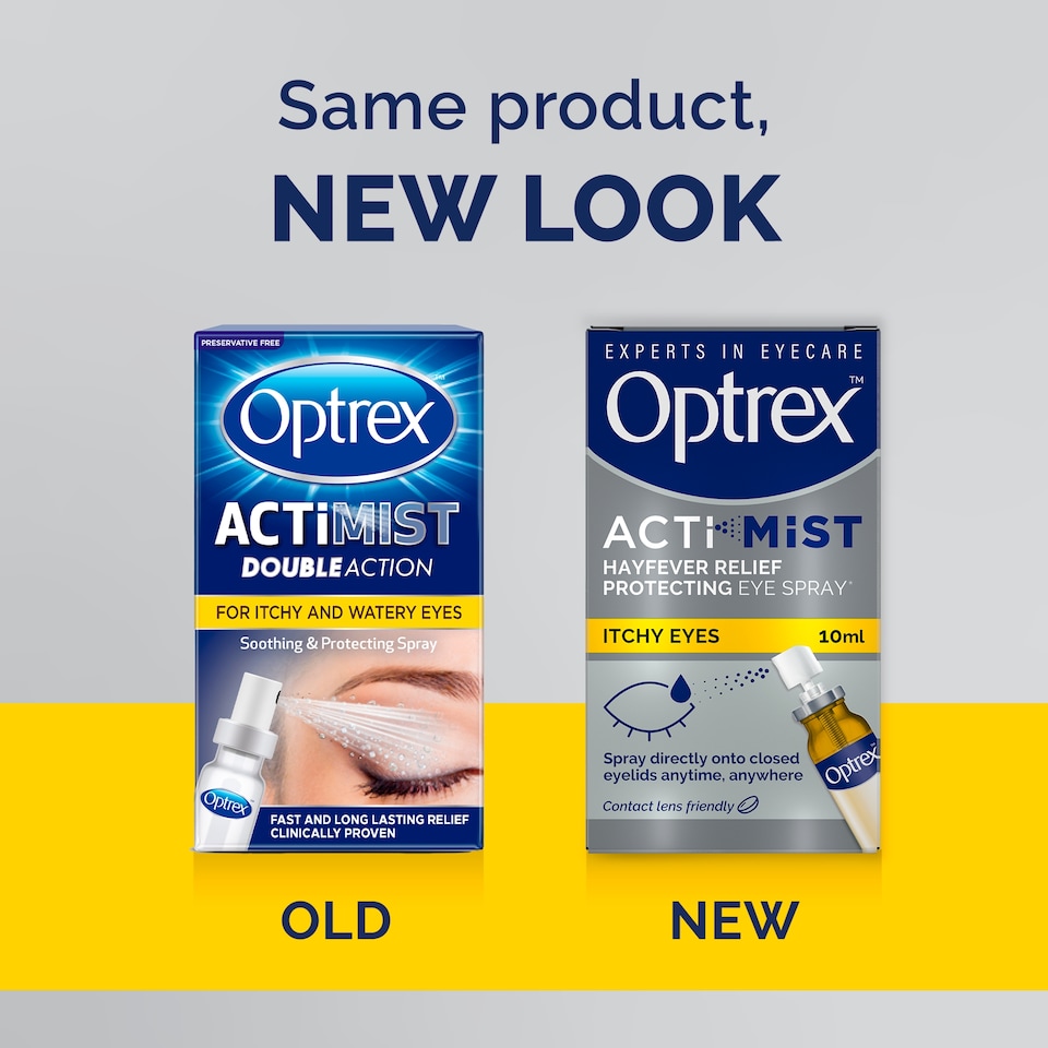 image 1 of Optrex Actimist Double Action Soothing Eye Spray 10ml