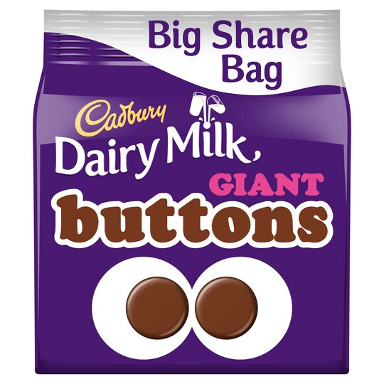 Cadbury Dairy Milk Giant Buttons 252g Tesco Groceries