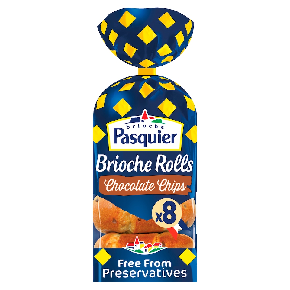 image 1 of Pasquier Chocolate Chips Brioche Rolls8pk