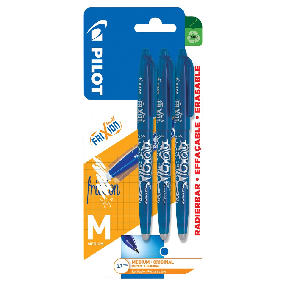 Pilot Frixion Blue 3 Pack