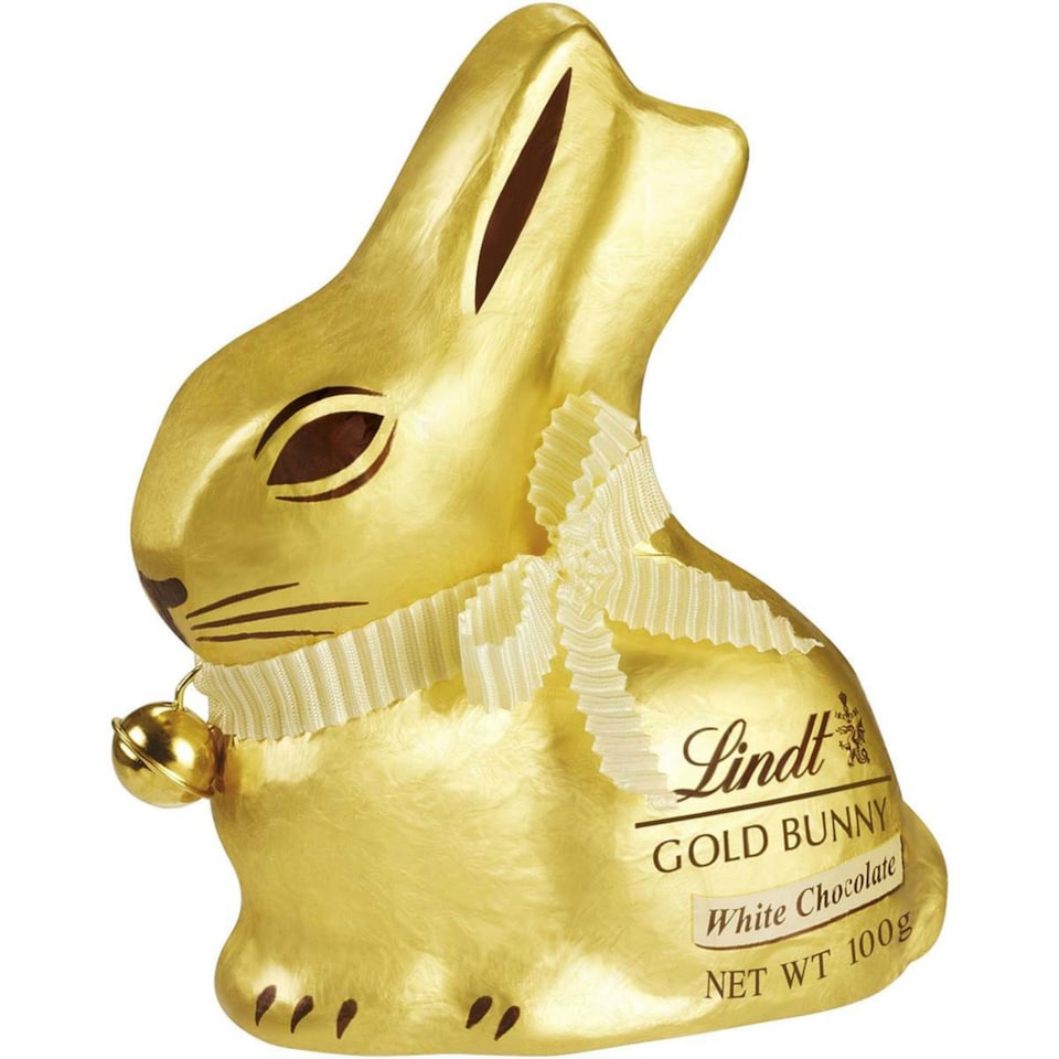 image 1 of Lindt Gold Bunny White Chocolate 100G