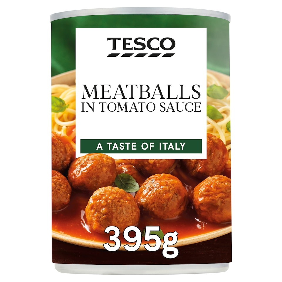 Tesco Meatballs In Tomato Sauce 395G