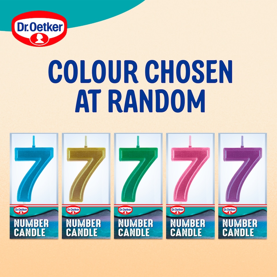 image 1 of Dr. Oetker Number 7 Candle