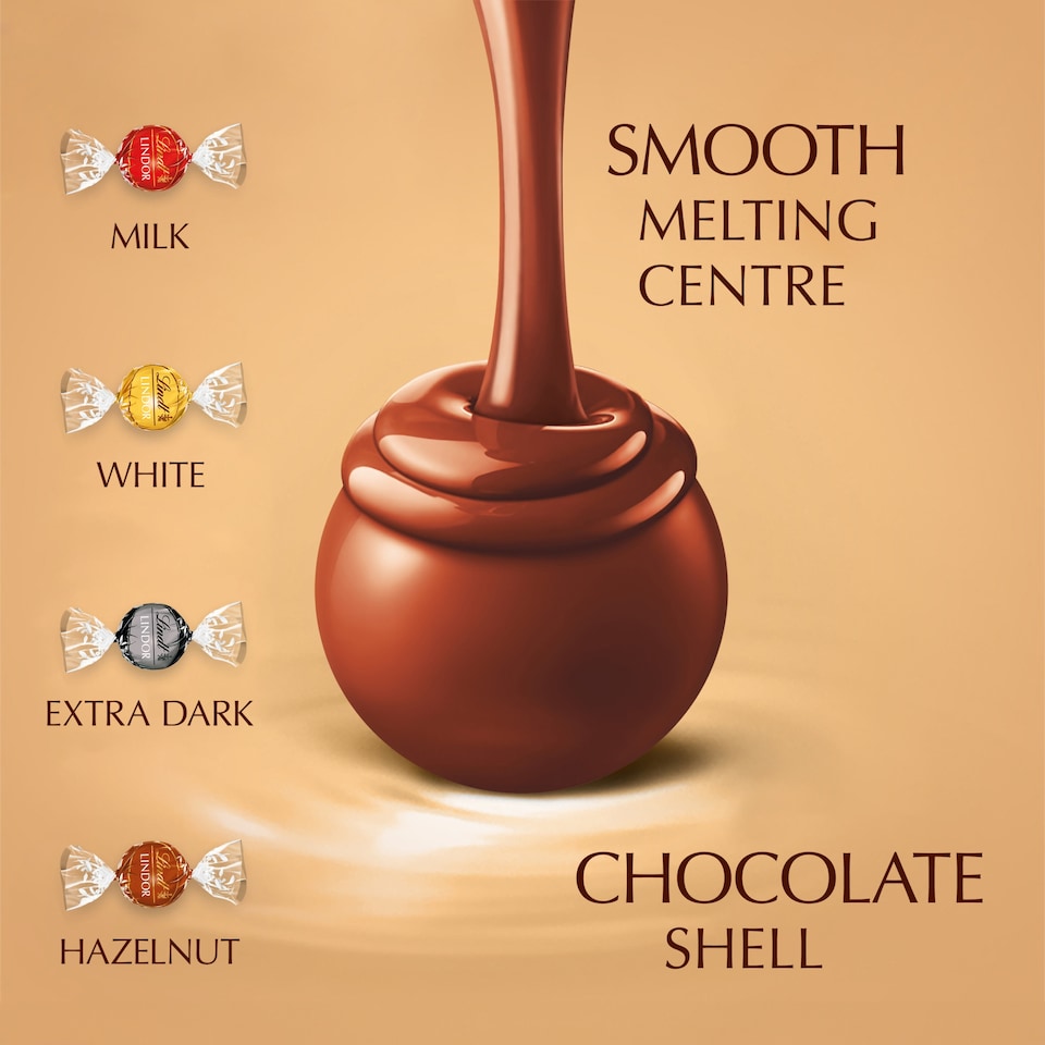 image 1 of Lindt Lindor Assorted Chocolate Truffles 600G