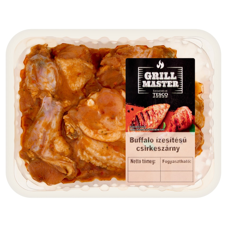 Grill Master buffalo ízesítésű csirkeszárny 500 g