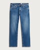 image 4 of F&F FREEF!T® Straight Leg Cotton Rich Jeans in Blue