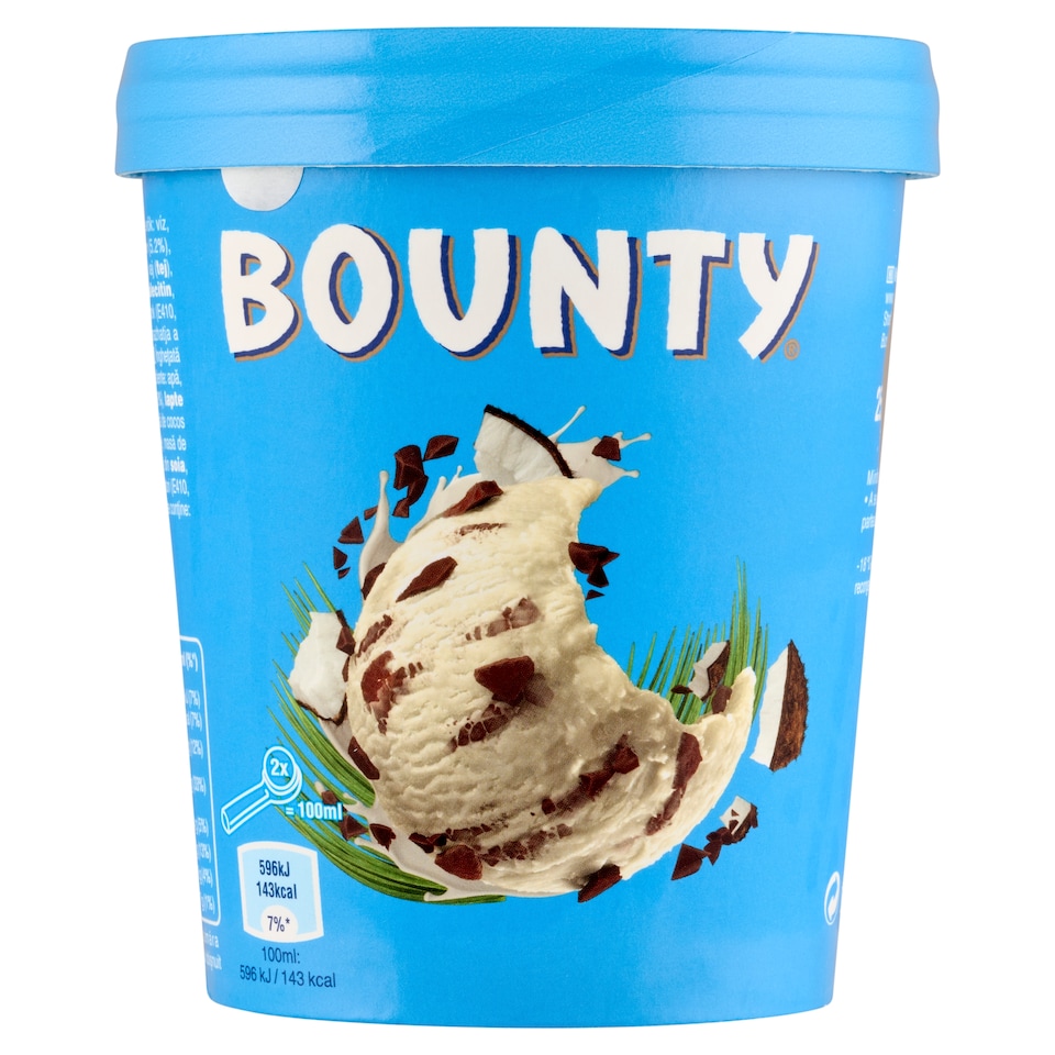 Bounty Coconut Milk Ice Cream and Milk Chocolate 450 ml