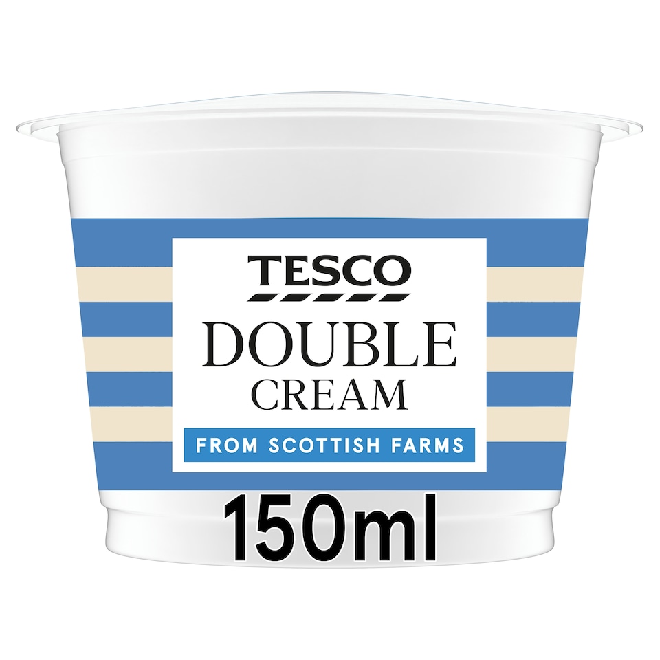 Tesco British Double Cream 150Ml