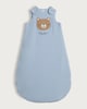 image 1 of F&F Baby Cotton Rich Sleepy Bear 2.5 Tog Sleeping Bag in Blue