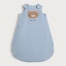 F&F Baby Cotton Rich Sleepy Bear 2.5 Tog Sleeping Bag in Blue