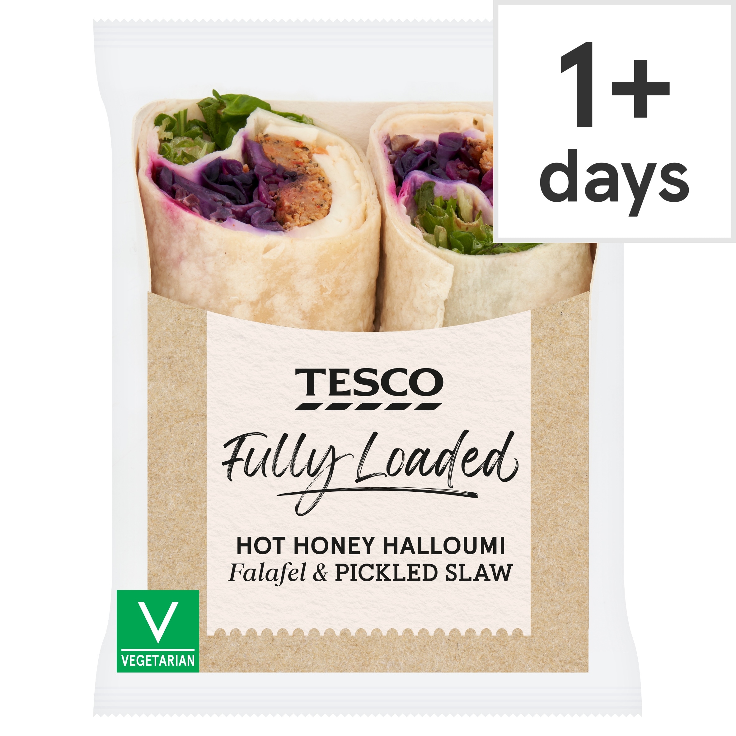 Tesco Fully Loaded Hot Honey Halloumi, Falafel and Pickled Slaw