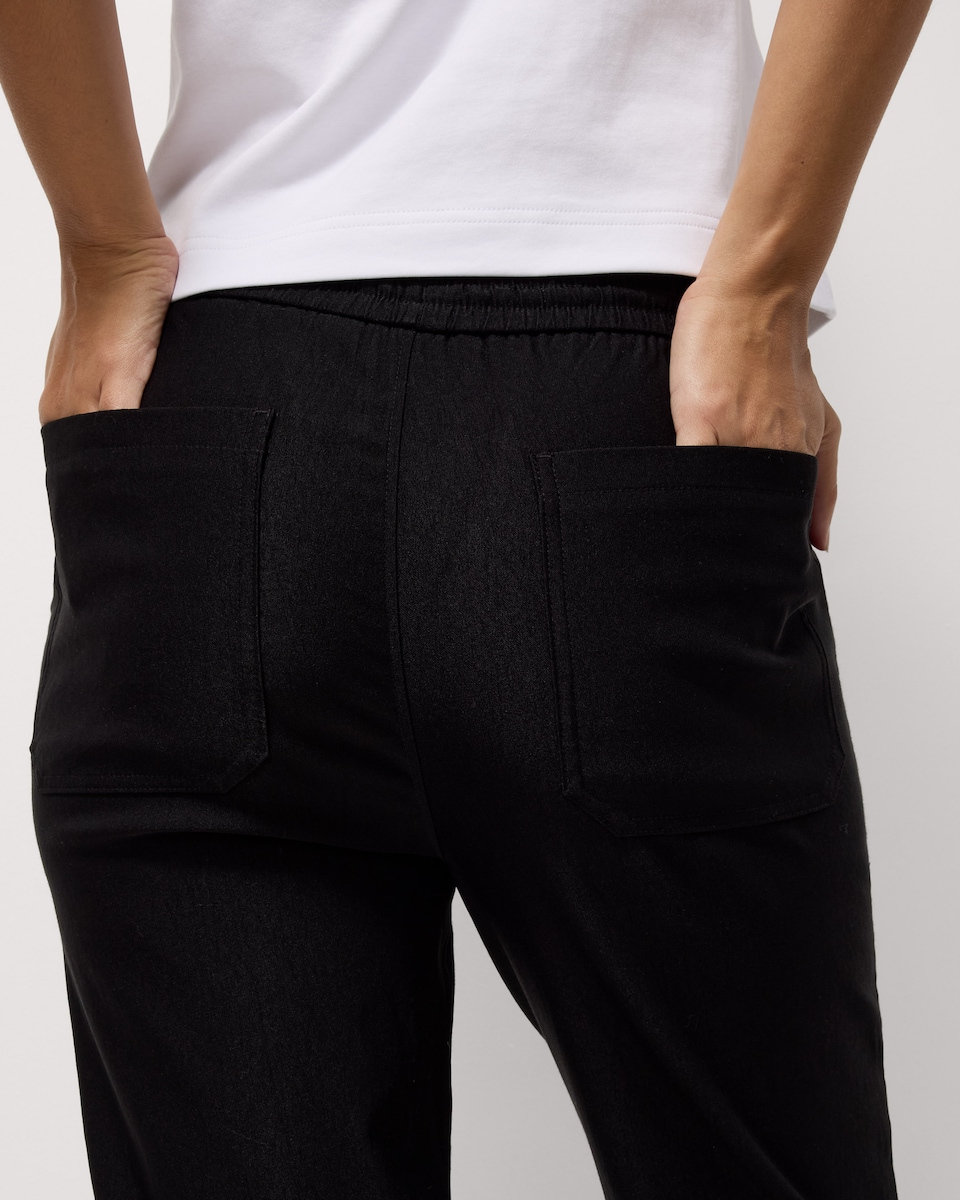 image 1 of F&F Drawstring Trousers in Black