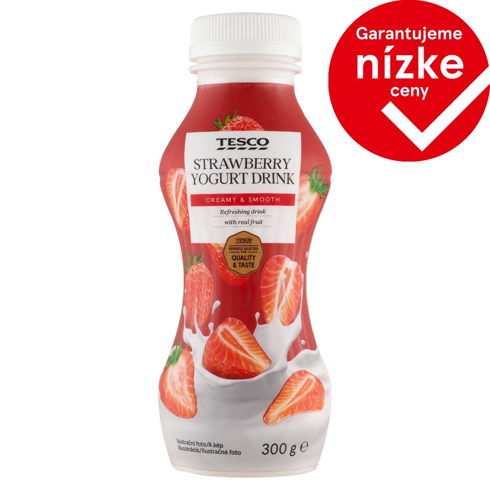 Tesco Jogurtový nápoj jahodový 300 g