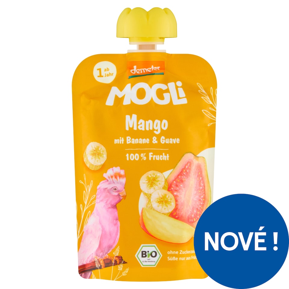 Mogli Bio mango kapsička s banánem a guavou 100g