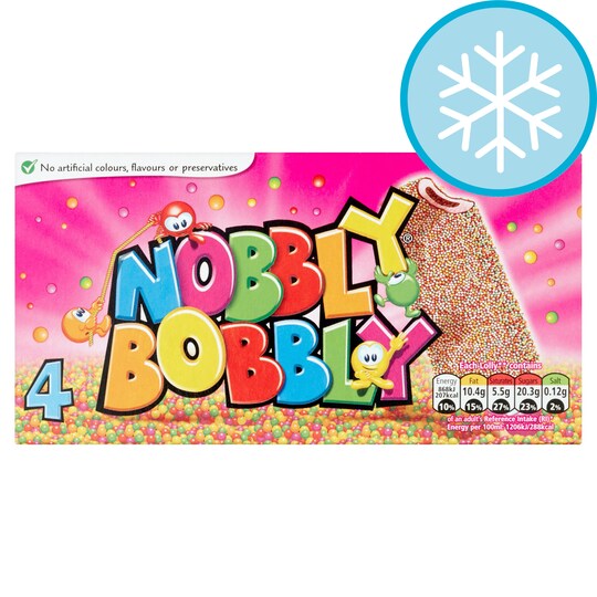 Nestle Nobbly Bobbly Ice Lollies 4 X 70Ml Tesco Groceries