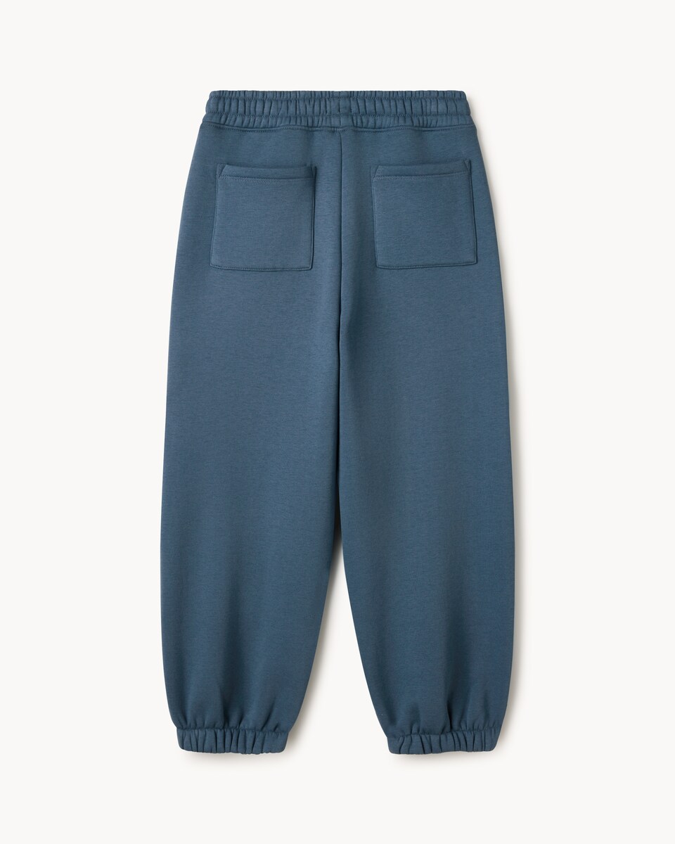 image 1 of F&F Boys Cotton Rich Slogan Joggers in Blue