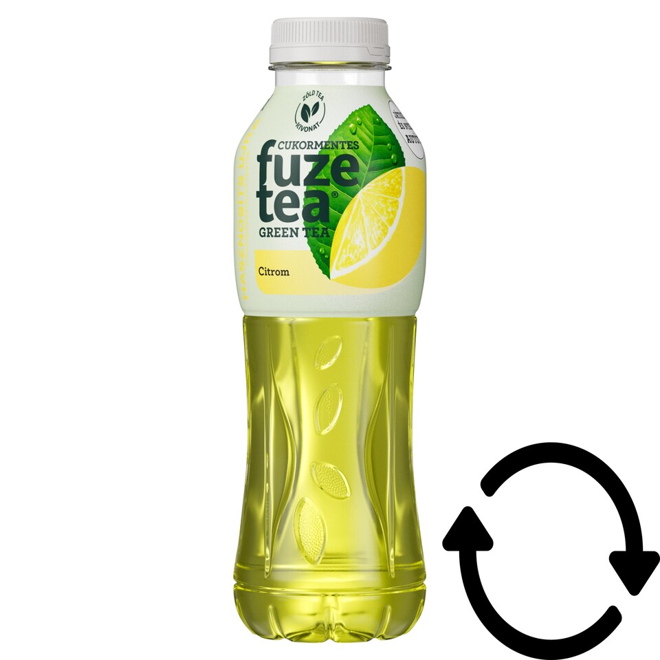 Fuze Tea Non-Carbonated Lemon Flavored Soft Drink with Green Tea Extract and Sweeteners 500 ml