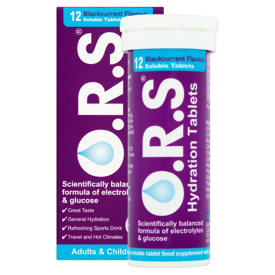 image 1 of Ors Blackcurrant Re Hydration Tablets 12'S