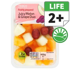Tesco Melon And Grapes Duo 400G