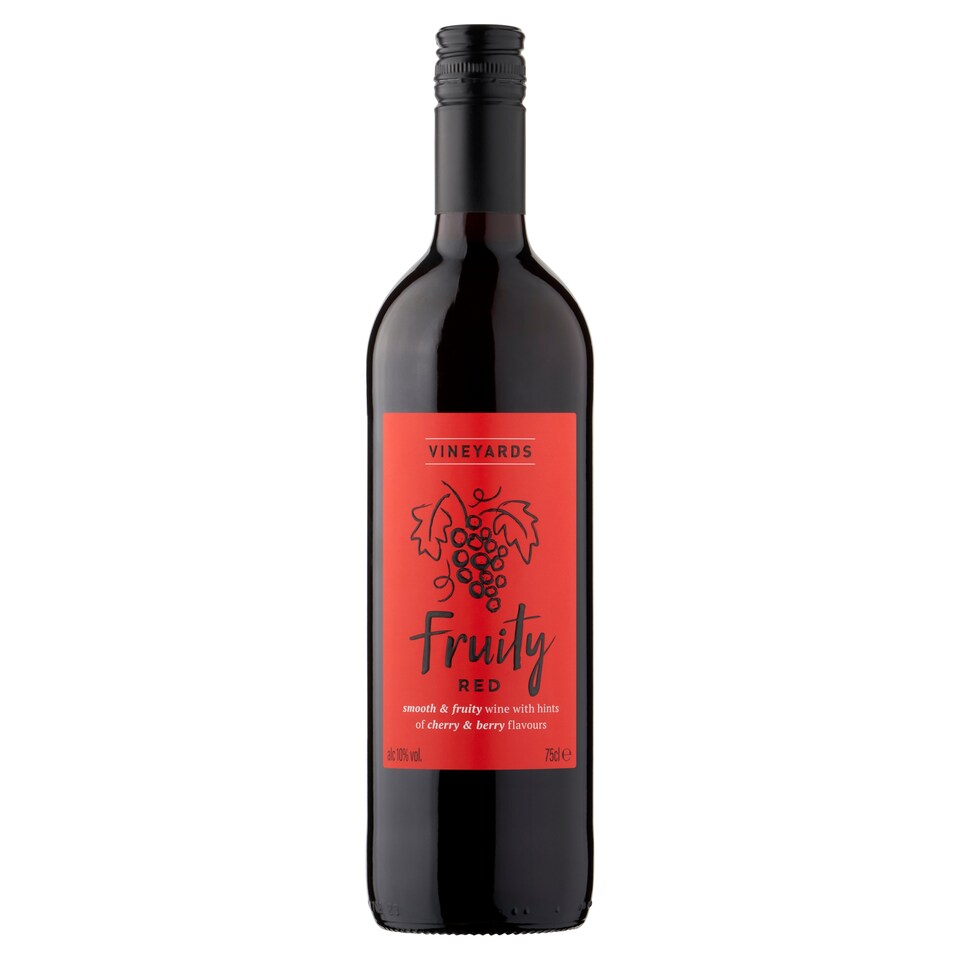 image 1 of Vineyards Fruity Red Wine 75Cl
