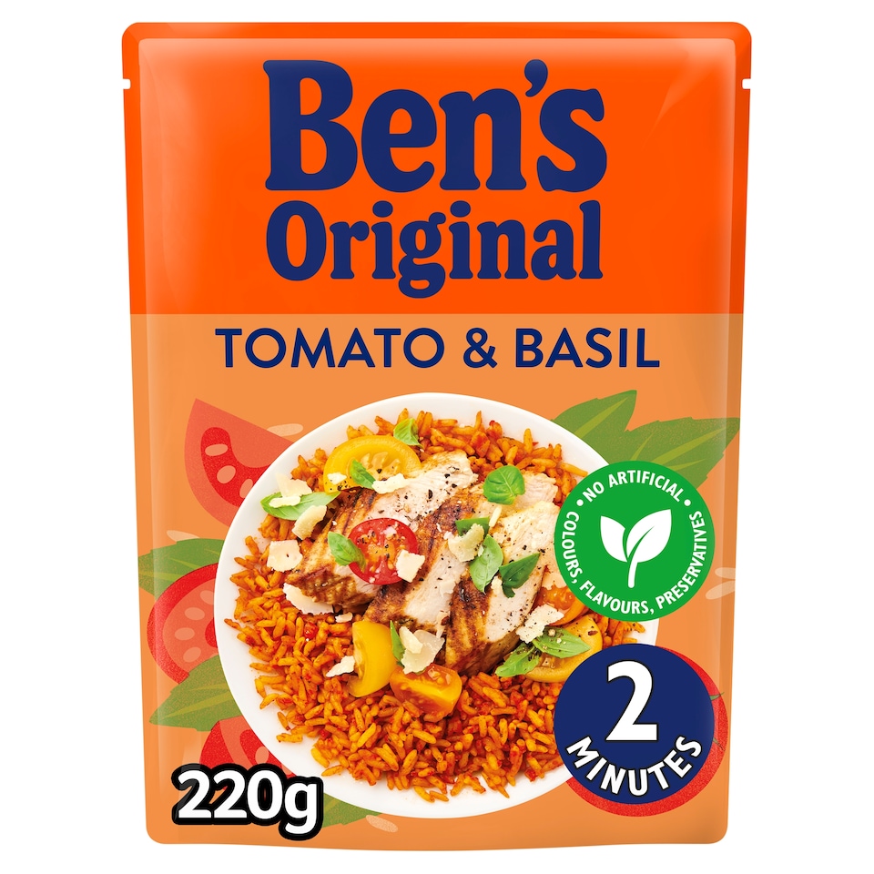 image 1 of Ben's Original Tomato Basil Microwave Rice 220G